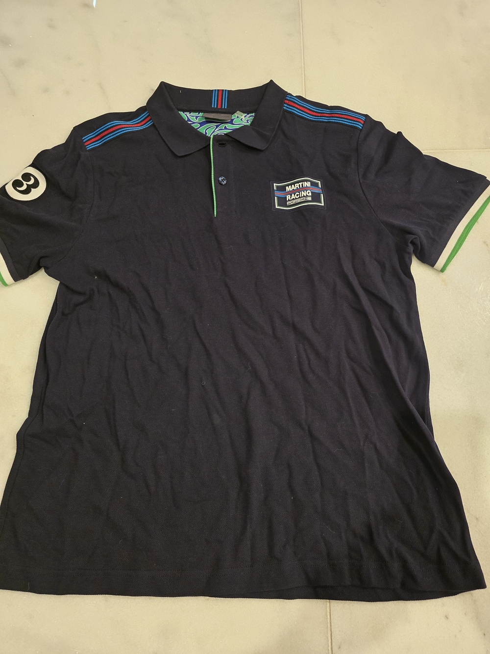 Porsche Puma Martini Racing Men's Navy Polo Shirt